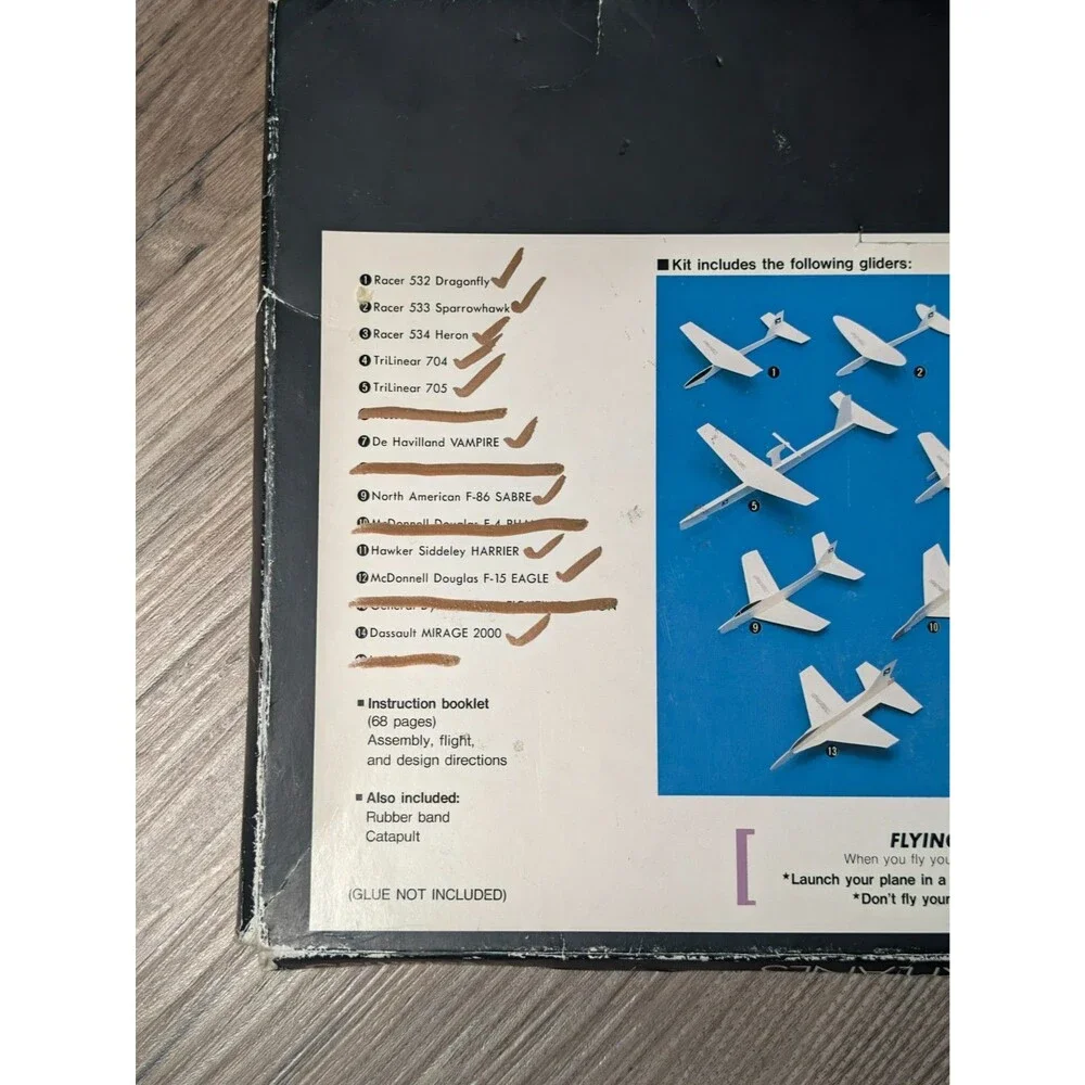 Whitewings Excellent Paper Airplanes Vol 5 Jet Fighters Ninomiya 10 Models Vinta